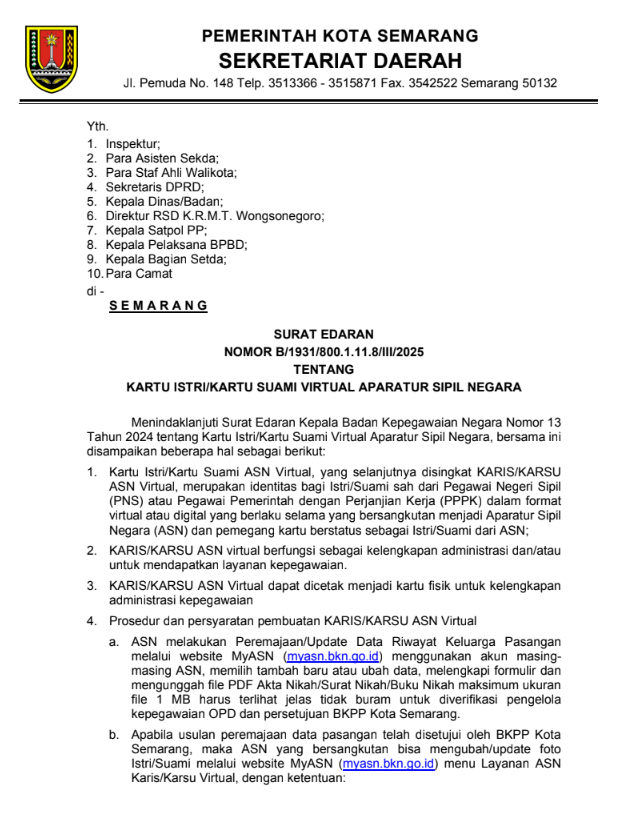Kartu Suami/Kartu Istri Virtual Aparatur Sipil Negara